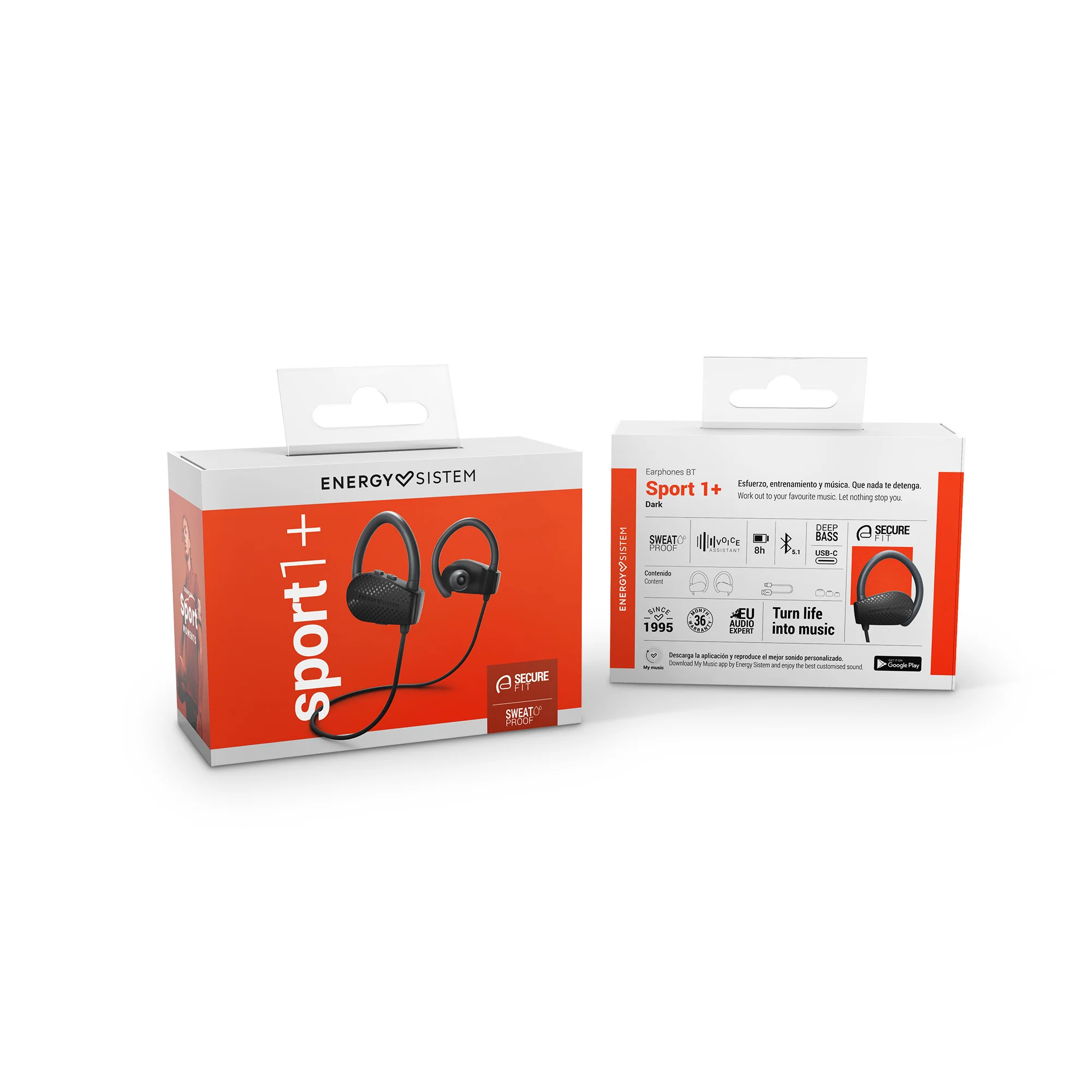 Earphones Bluetooth Sport 1+ - Image 6