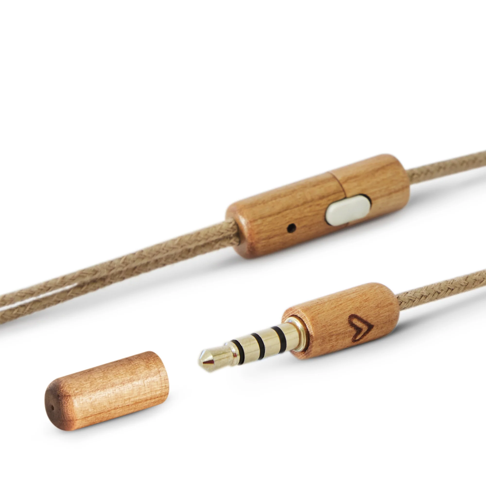 Earphones Eco Cherry Wood - Image 3