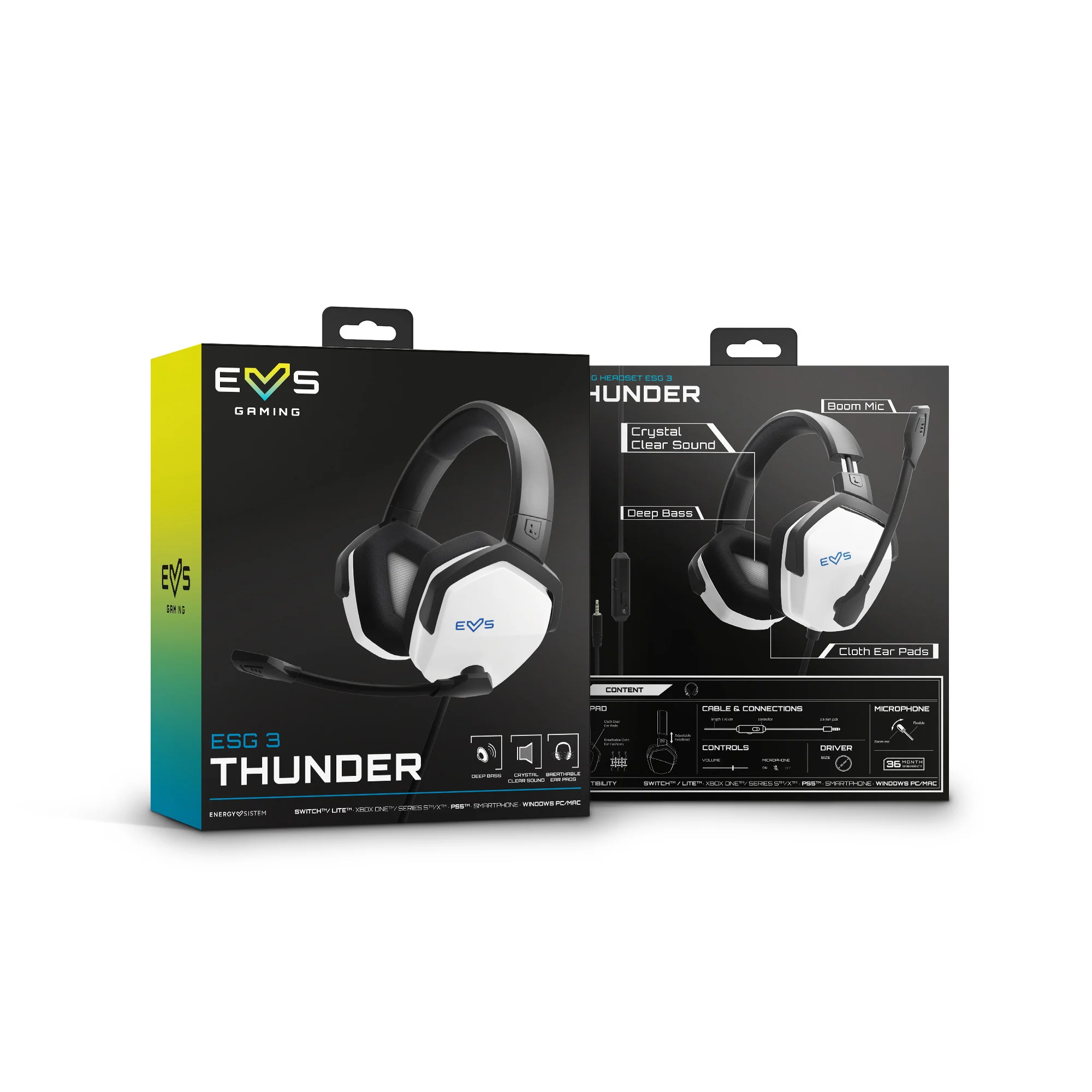 Gaming Headset ESG 3 White Thunder - Image 6