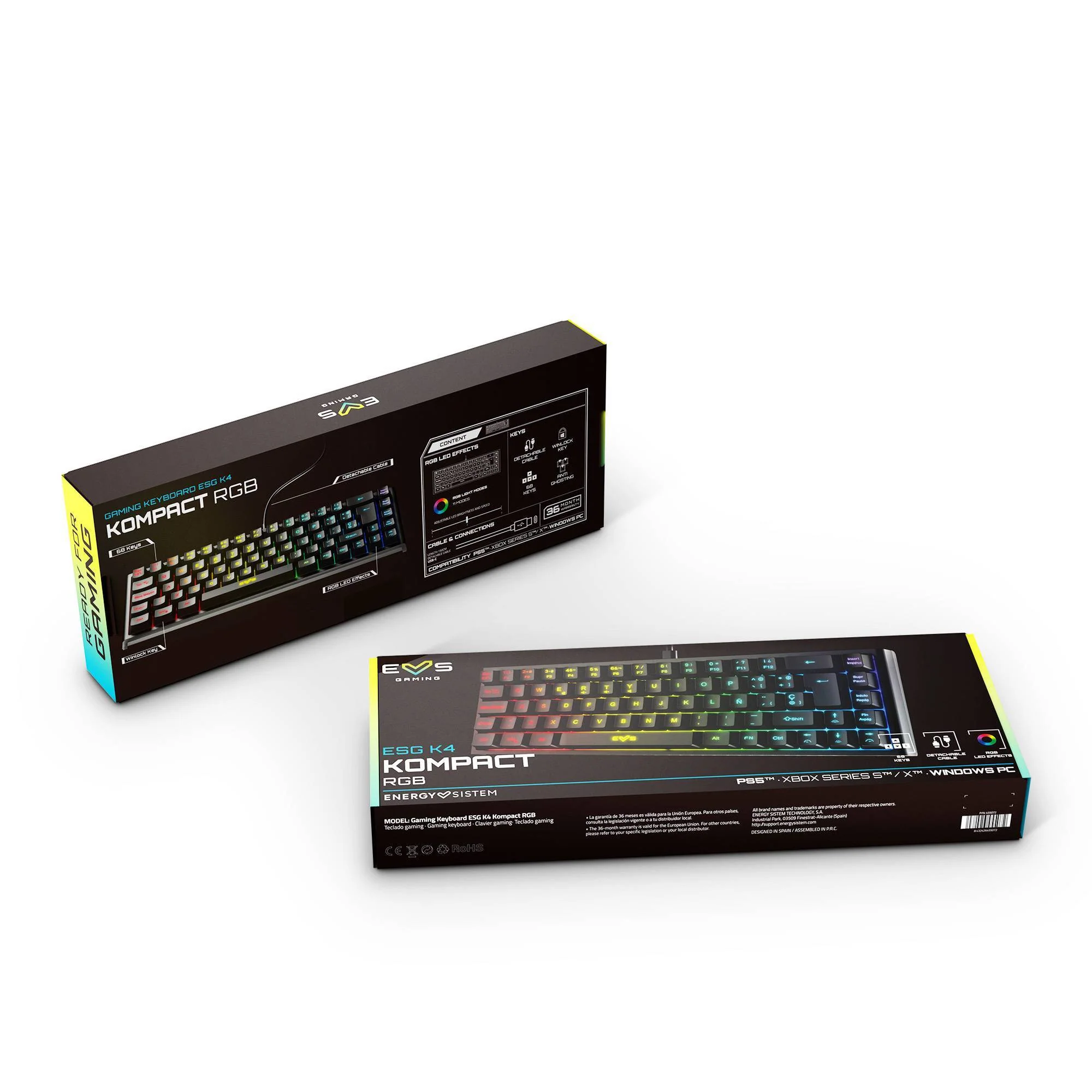 Gaming Keyboard ESG K4 KOMPACT-RGB - Image 6