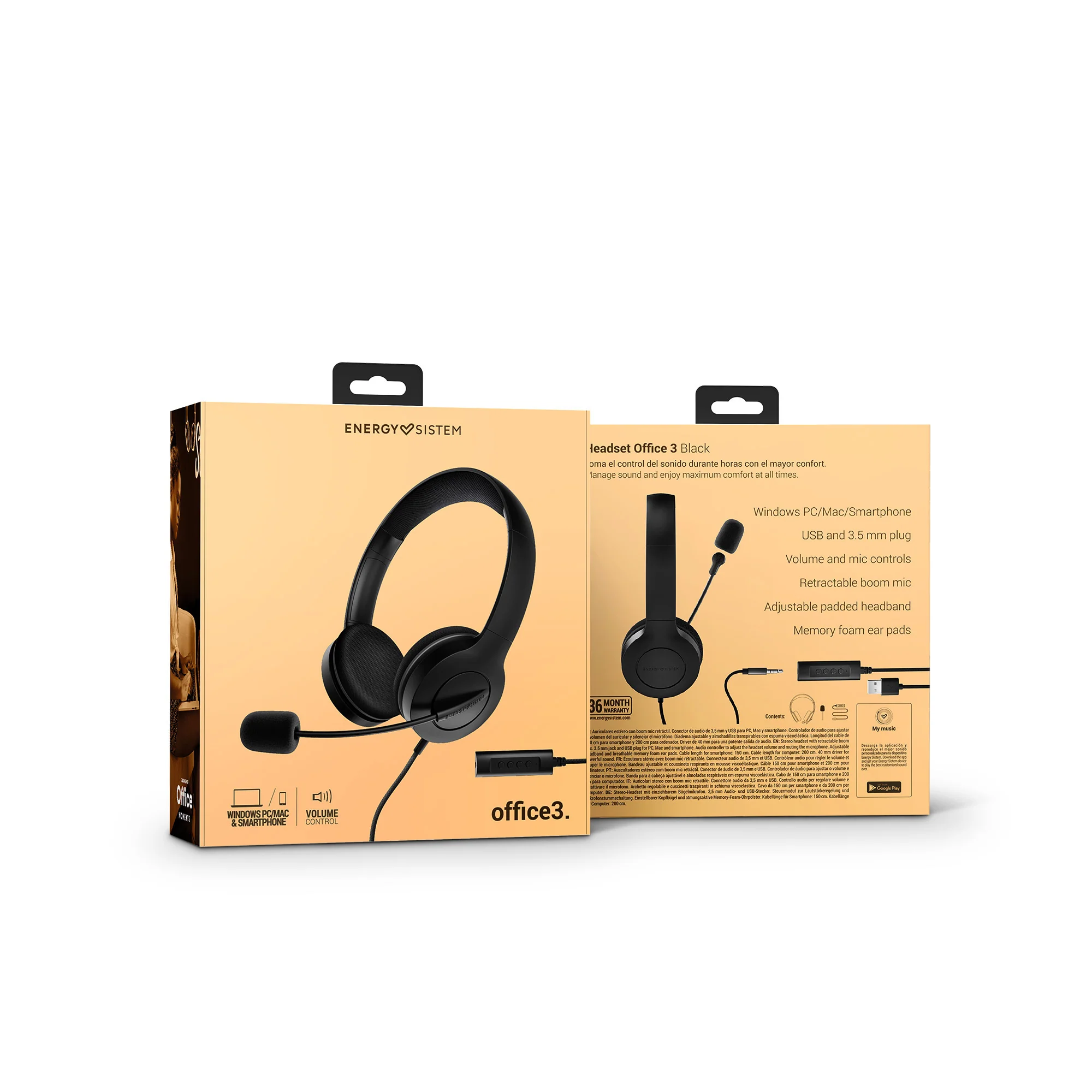 Headset Office 3 Black - Image 6