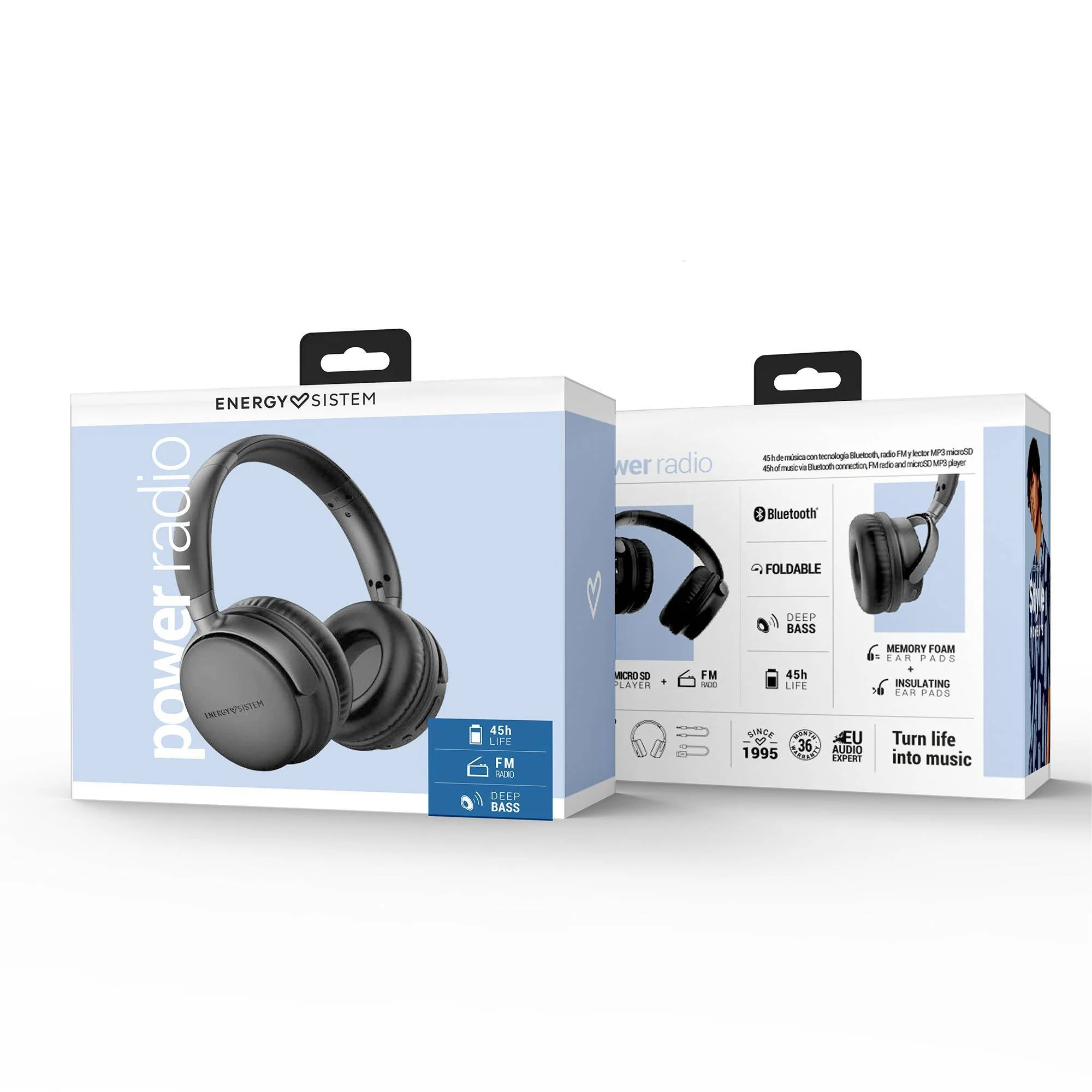 Power Radio - Auriculares con Bluetooth y radio FM - Image 6