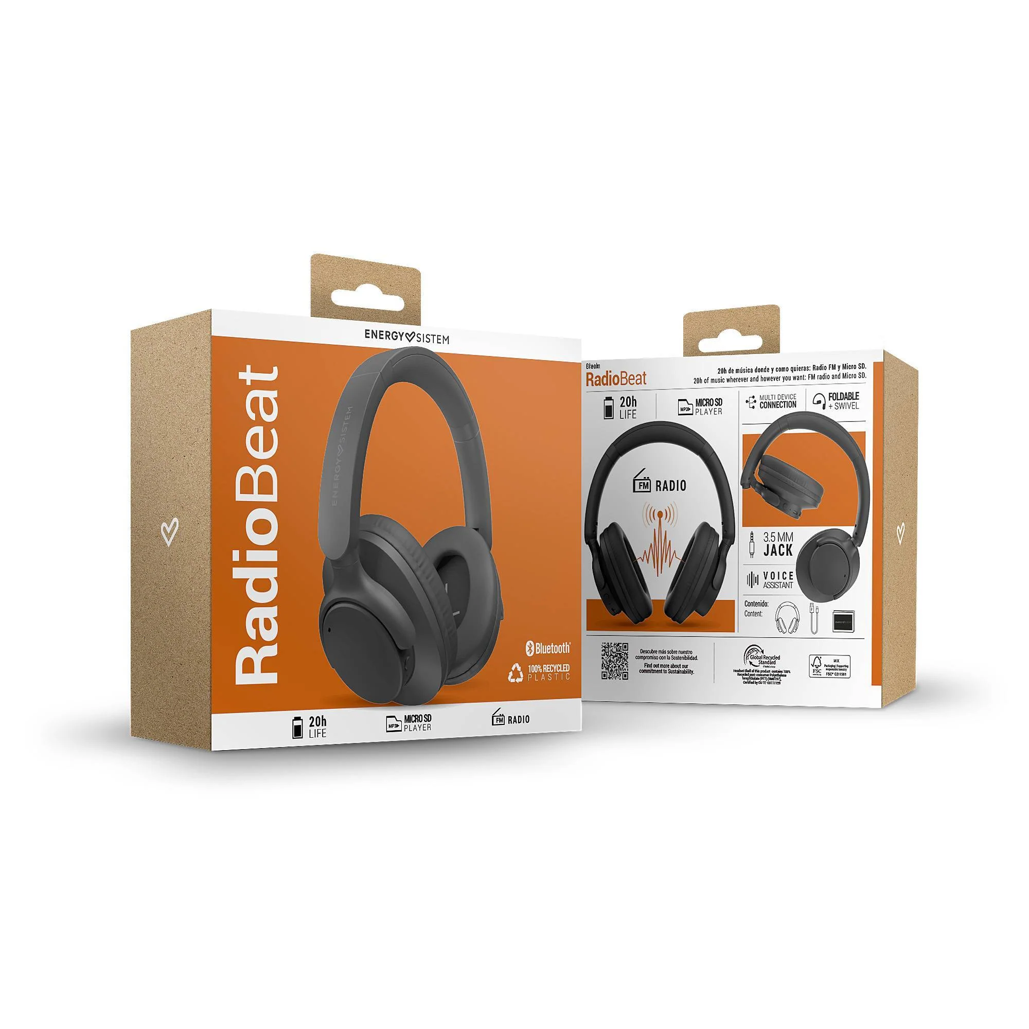RadioBeat - Auriculares Bluetooth con radio FM - Image 6